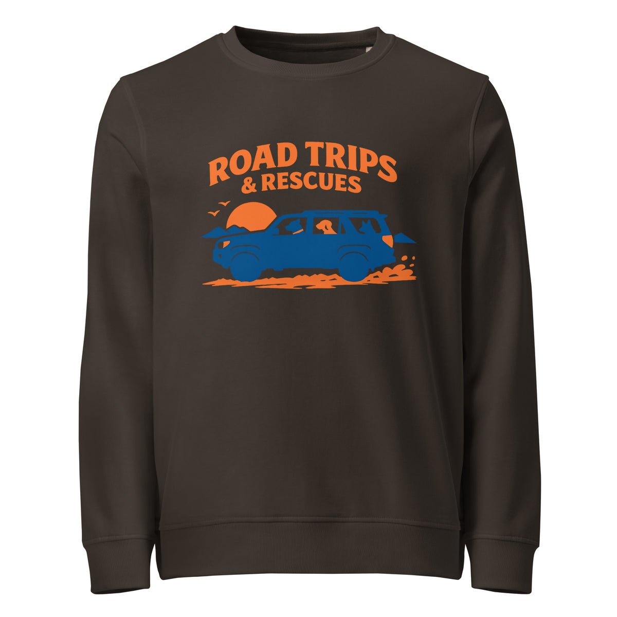Road Trips & Rescues Unisex Organic Sweatshirt