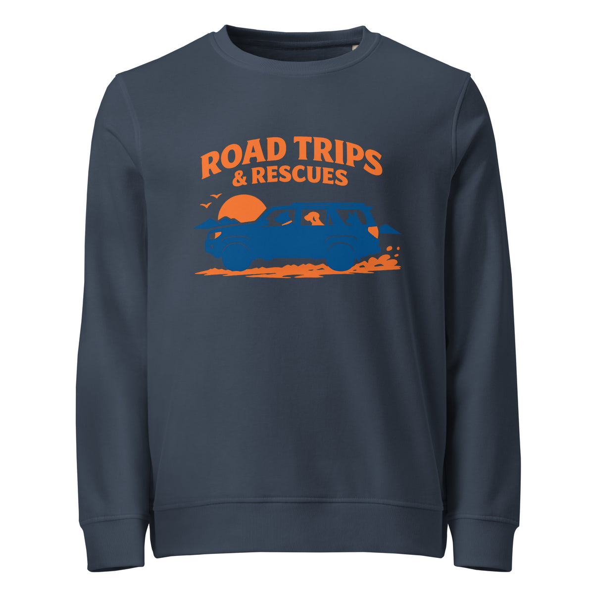 Road Trips & Rescues Unisex Organic Sweatshirt