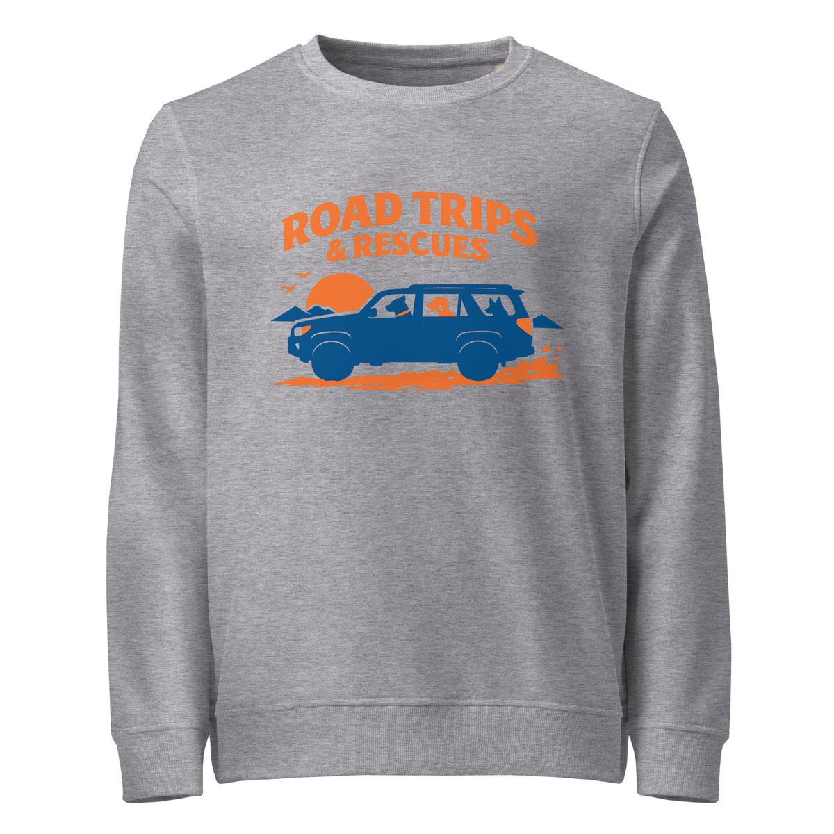 Road Trips & Rescues Unisex Organic Sweatshirt