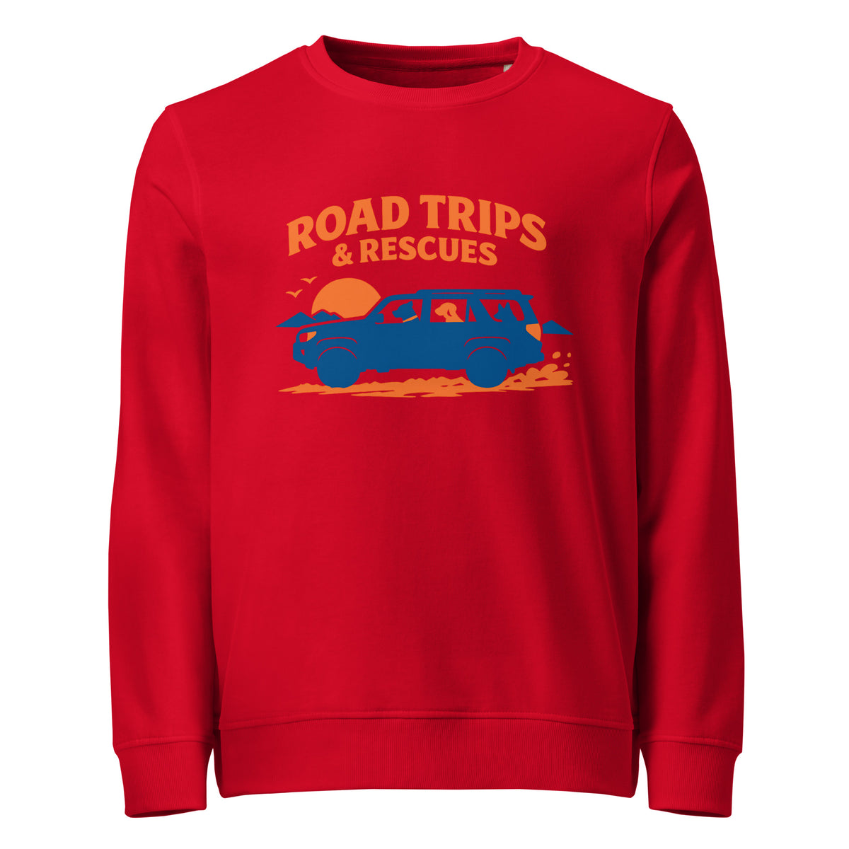 Road Trips & Rescues Unisex Organic Sweatshirt