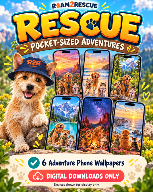 Rescue Quick Entry Pack: Benny's Adventure Phone Wallpapers, 6-piece digital collection