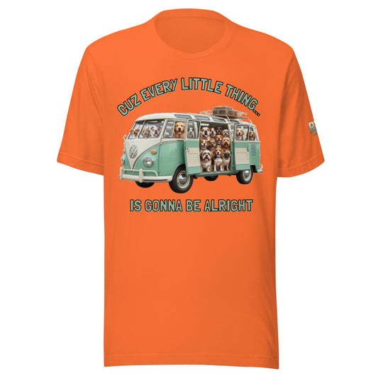Cuz Every Little Thing Is Gonna Be Alright Classic Bus Vibes Unisex t-shirt